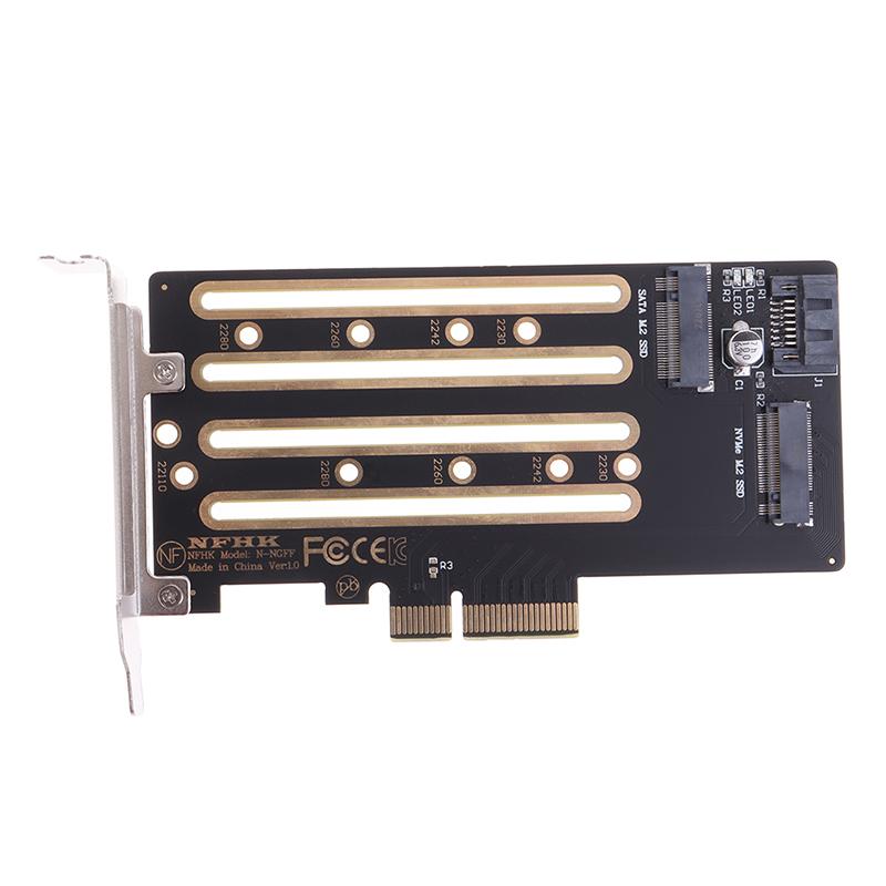 Nvme M.2 Ssd To Pcie 3.0 4.0 X4 Adapter Card Sata M.2 Ssd To Sata Adapter Card