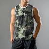 Мужская мода принтованный спортивный повседневный жилет без рукавов