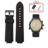 Для мужских часов Timex E-tide Compass T2N720 T2N721 TW2T76300 водонепроницаемый мягкий силиконовый ремешок с инструментами Винтовые штифты