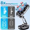 FONKEN Магнитный автомобильный держатель для телефона, магнитный смартфон с поддержкой GPS, складной кронштейн для телефона в автомобиле для iPhone, Samsung, Xiaomi