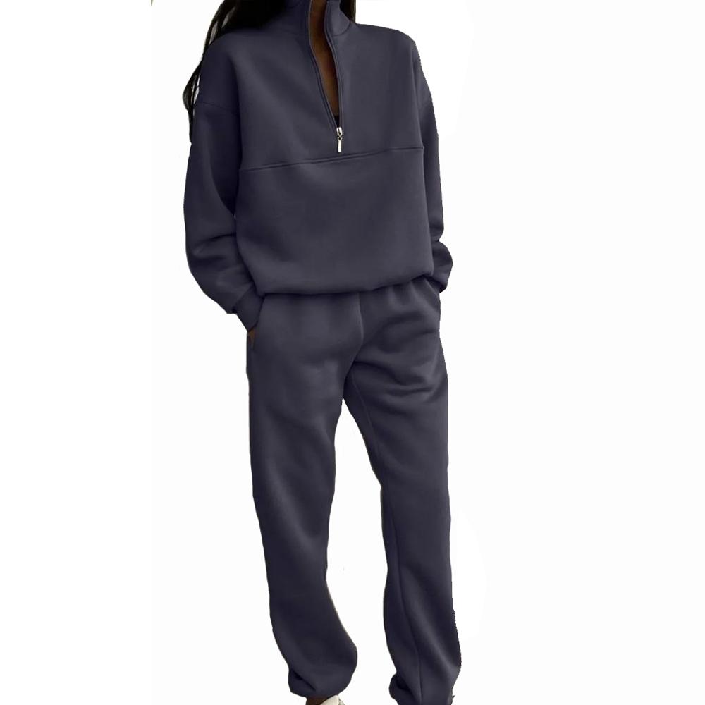 BITCED Женская одежда, повседневные модные толстые брюки с капюшоном и длинными рукавами, два комплекта