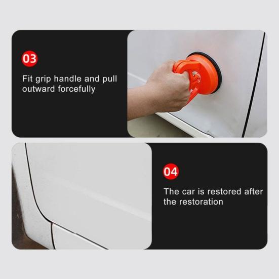 3 шт. Инструмент для ремонта провисания кузова, съемник для ремонта кузова, портативный съемник с присоской, портативный набор для удаления вмятин на стекле, повреждения градом на дверях автомобиля
