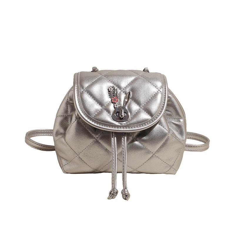 Casual Chain Backpack Women's New Fashion Small Backpack