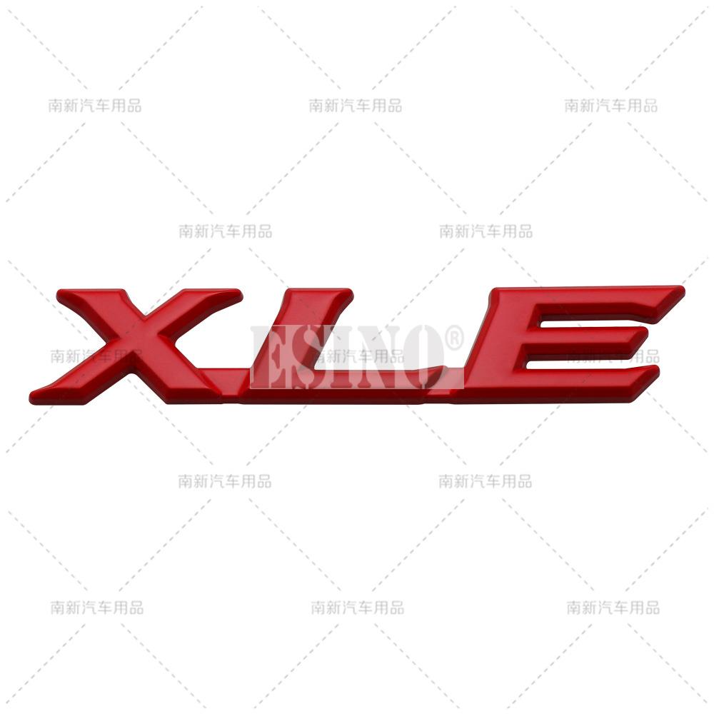 OAOV1 Car Styling 3D LE XLS XLE Car Metal Alloy RearTrunk Fender Adhesive Badge Body Tailgate Displaceme Emblem For Toyota Sienna