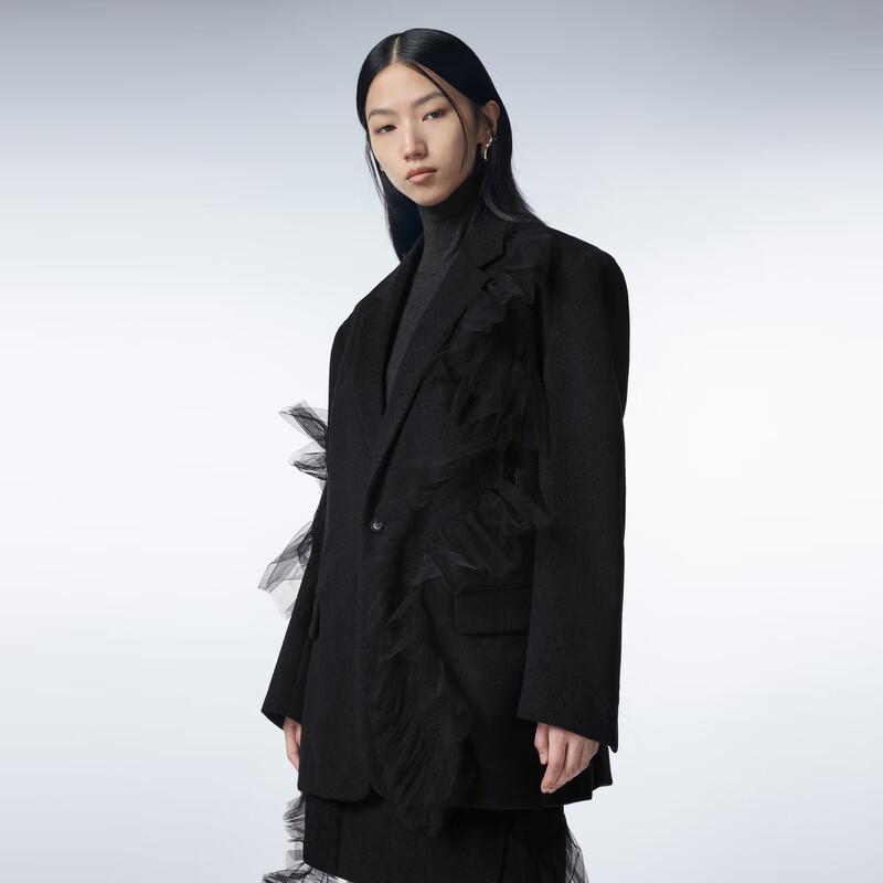 JNBY Women's Autumn Wool Blend Long-Sleeve Blazer 5N9714880