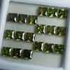 Natural Green Sapphire Loose Gemstone Square Cut 9 pcs 5x5 mm Lot September Birthday Birthstone