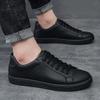 Men's Sneaker Leather Men White Flat Casual Shoes 2024 Breathable Sports Canvas Shoes for Men Light Tenis Shoe Zapatillas Hombre