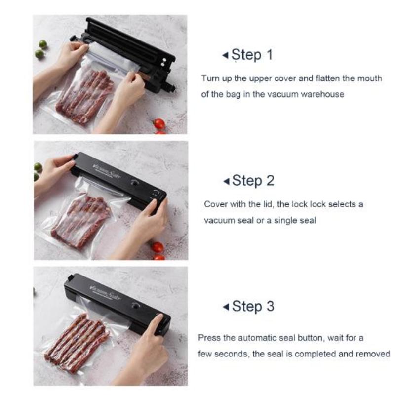 Вакуумный упаковщик, автоматический вакуумный упаковщик для пищевых продуктов, мощная всасывающая машина с вилкой европейского стандарта, машина для консервации пищевых продуктов