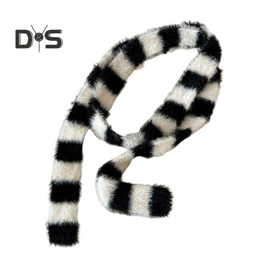 Women Long Scarf Color Block Striped Print Thin Long Scarf Cold Weather Scarf Neck Wrap Fashion Accessory