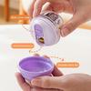 Mini Pill Storage Box with 4 Compartments Clear Visible Portable Travel Pill Case Medication Dispenser Capsule Pill Organizer Container
