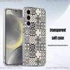 M-Марокканская плитка Чехол для телефона для Samsung S24,30,21,22,23,20 FE,lite,PIus,Ultra,5G,Note,9,10 Прозрачный чехол