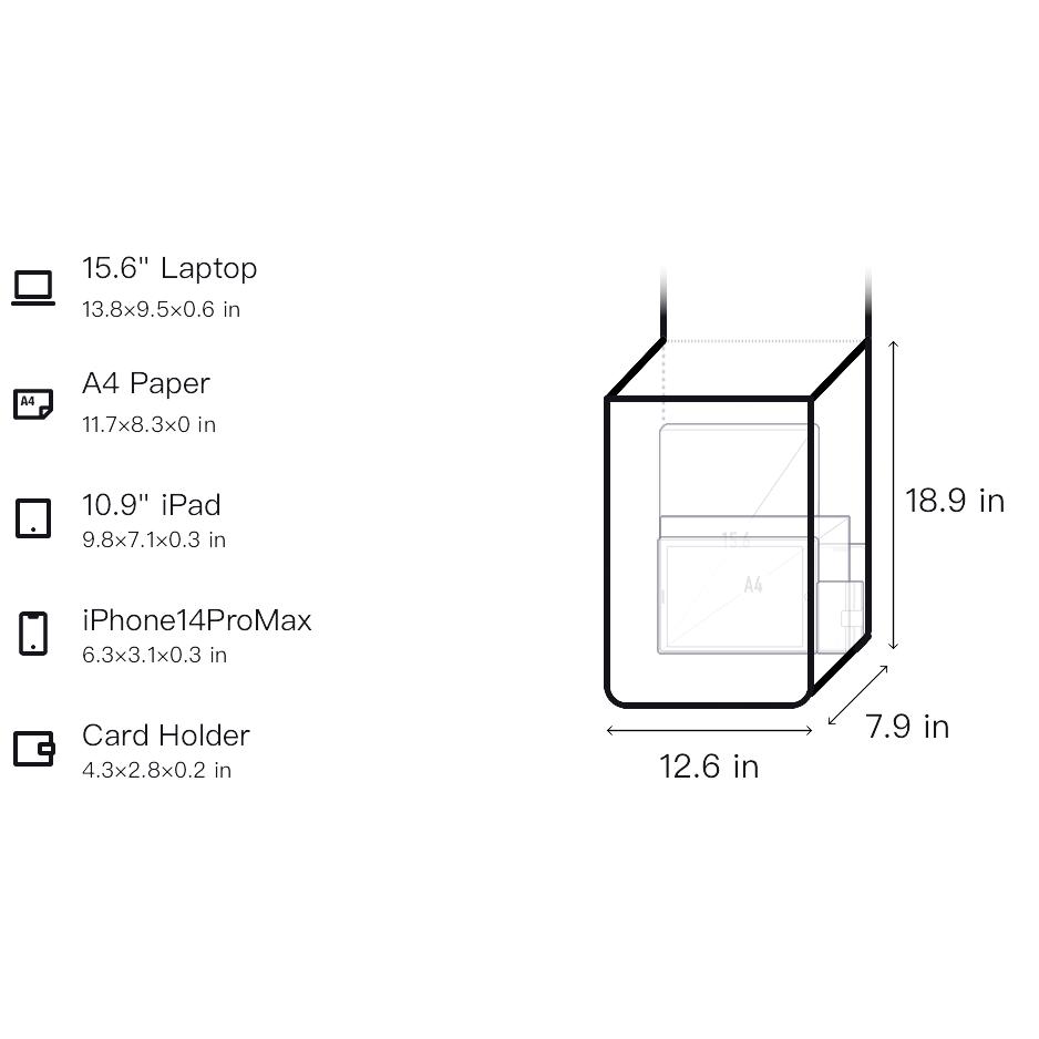 New Anta Nylon Backpack Unisex Black 492440102-1