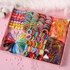 130/240/500/780 Pcs Girls Candy Color Nylon Rubber Band Child Women Safety Elastic Hair Band Ponytail Fragile Holder Slide Buckle Hair Clips Kid Hair