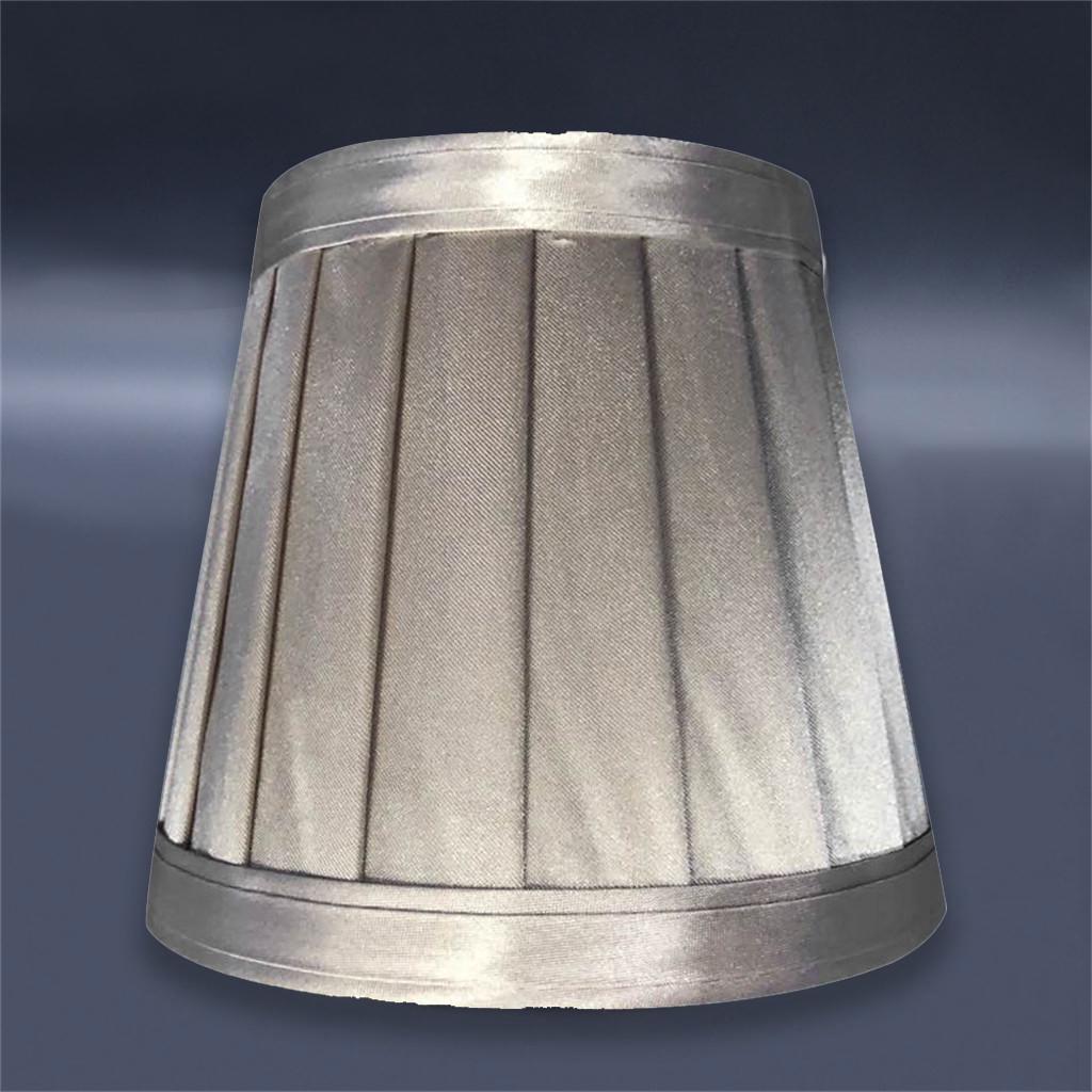 Винтажный тканевый плиссированный абажур, настольный стол, кровать, держатель для лампы, люстра