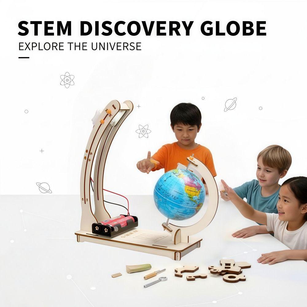 Simulation Day Night Alternation Globe STEM Technological Physics Learning Kit  Kid