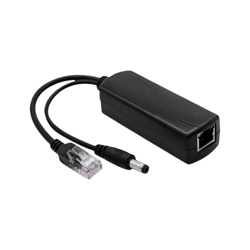 Пластиковый POE-сплиттер Преобразует 48 В в 12 В Стандарт IEEE802.3af/at для систем видеонаблюдения Простая установка