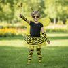 Tutu Skirt Bumblebee Costume Striped Knee Stocking Honey Bee Costume Bee Costume Set  For Women