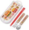 Набор палочек для еды Skater Bento Trio Set Бургер Конкус для Мальчиков и Детей (Палочки для еды, Ложка, Вилка, 16,5 см, Привет) Девочки, TACC2-A