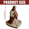 Elegant Holy Mother Father Statue Rosary Holder Tray Resins Prayer Box For Catholic Home Altar And Spiritual Decors