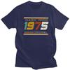 Fashion 50th Classic 1975 Original T Shirt Men Short Sleeve Custom Years Birthday Gift Tshirts Casual Tee Tops Slim Fit Tshirts