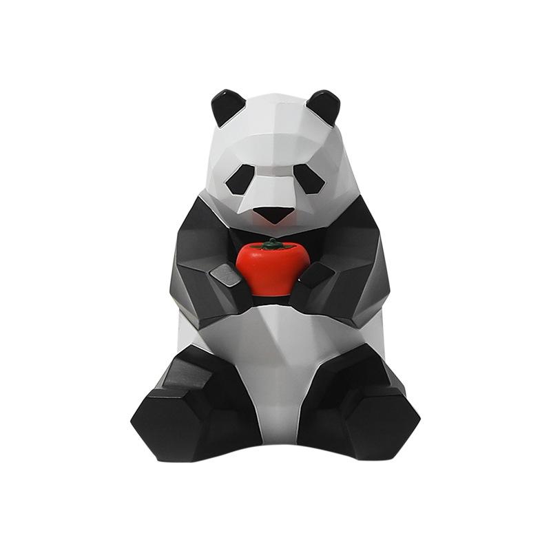 Геометрическая Фортуна Панда Окружающий стол Украшение Гостиная Офис Винный шкаф Вход Домашнее украшение Открытие Подарок