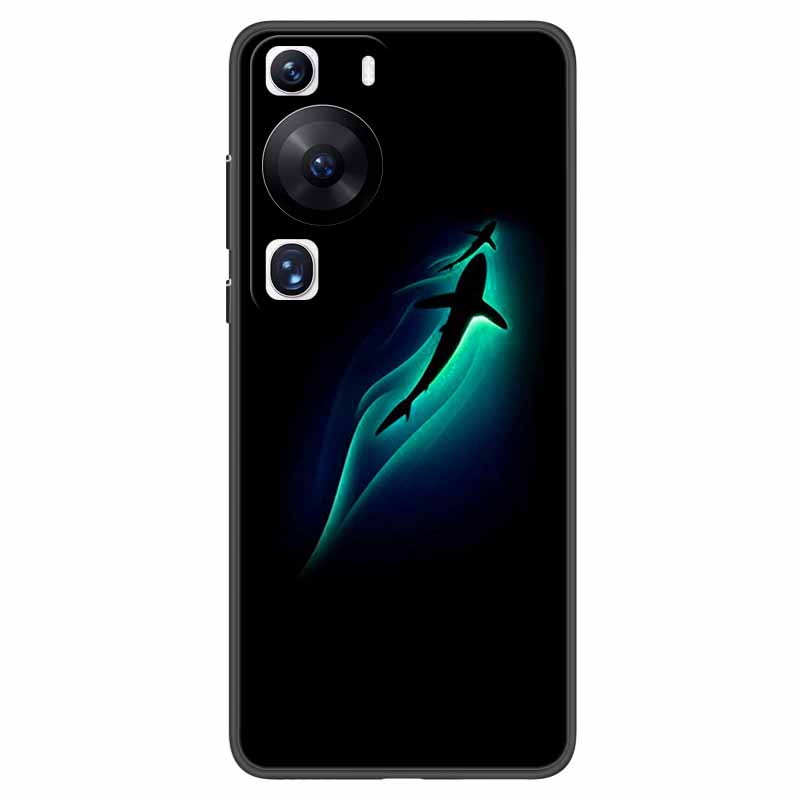 Мягкий чехол для Huawei P60 Pro Защитный TPU Черный Силиконовый Чехол для Huawei P60 P 60 Чехлы для Телефона P60Pro 6.67'' Модный Корпус