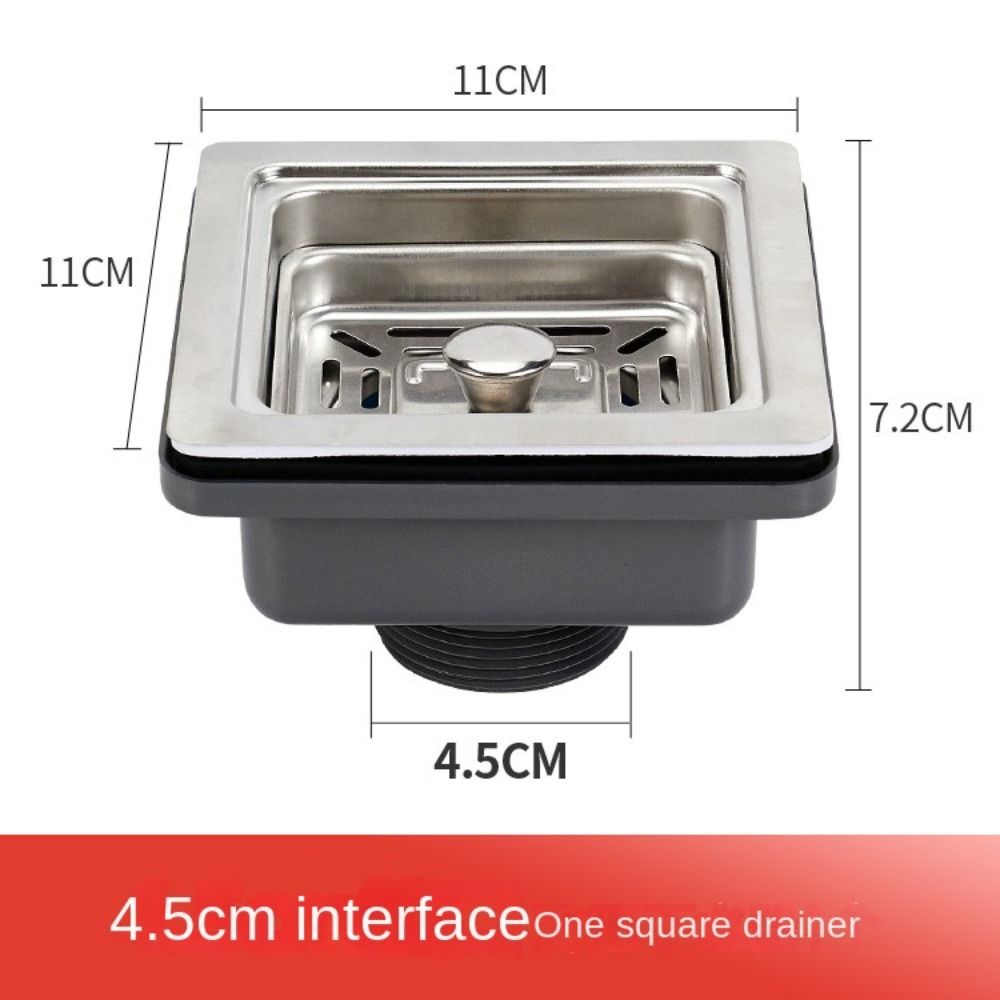 Basket Stopper Cover Kitchen Sink Square Drainer Sink Basin Plug Clack Plug Kit Basin Waste Filter