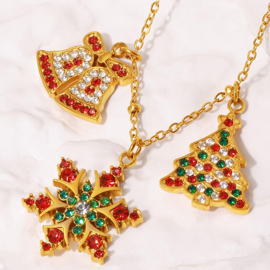 Подвеска Oumeka Christmas Titanium Zircon - Праздничный DIY ювелирный аксессуар