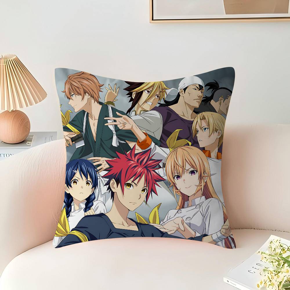 Аниме F-Food Wars Shokugeki no Soma Наволочка Подушка Чехол для подушки Гостиная Диван Домашний декор На заказ