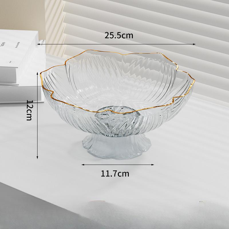 Журнальный столик Фруктовая тарелка Водная конфетница Фруктовая чаша Светильник Роскошный хрустальный Новый стиль Фруктовая тарелка Гостиная Бытовая сливная корзина для фруктов