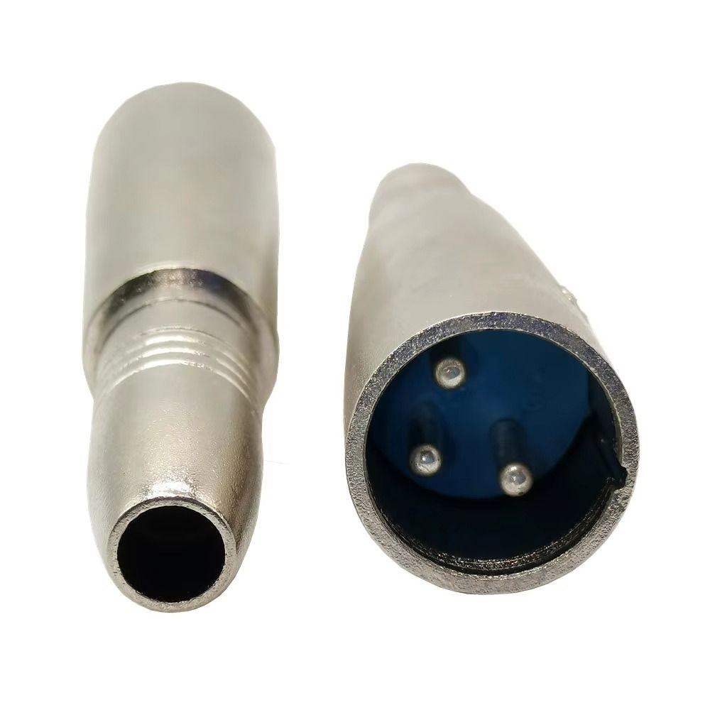 1Pcs 6.35/6.5mm Mic Speaker Converter AUX Jack Cable Connector Plug