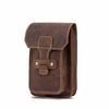 Men Real Original Leather Casual Design Small Waist Bag Pouch Fashion Hook Waist Bag