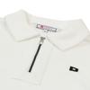Onoff Men S Half Zip Boucle T ShirT Of9153gb whiTe