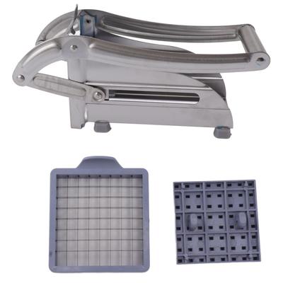 Картофелерезка из нержавеющей стали, резак для картофеля с нескользящим основанием на присосках для овощей, огурцов