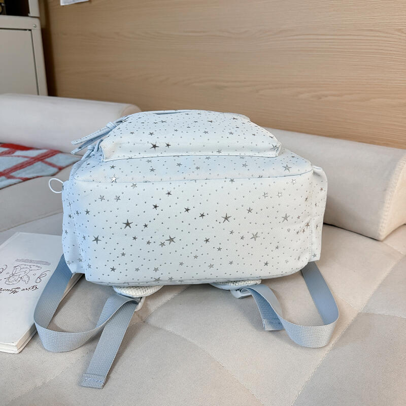 Студенческий школьный рюкзак с принтом звезд, женский дорожный легкий рюкзак