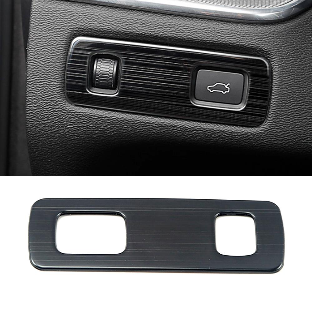 For Volvo XC60 2018-2022 Headlight Switch Button Decoration Cover Air Conditioner Vent Outlet Trim Interior Black