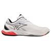 Mizuno Обувь для бадминтона Wave Fang 2 Fit Grip Stability Resilience Hard Hitter см 3E Белый/Черный/Розовый 26.5