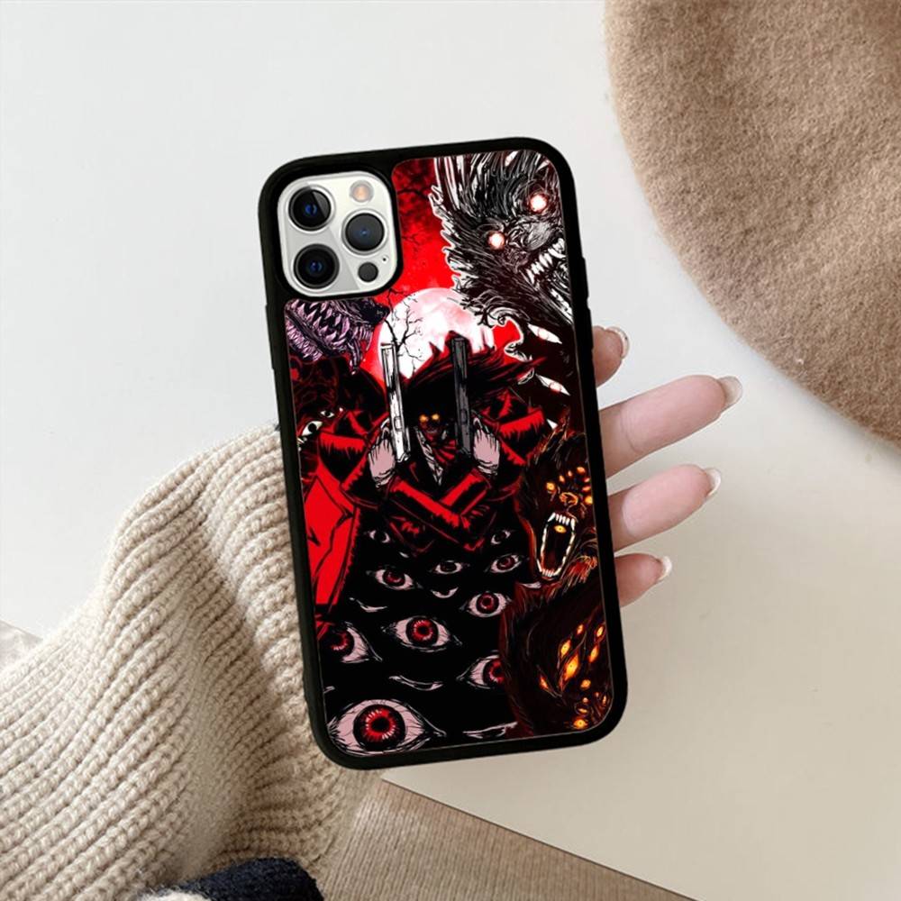 H-Hellsing Аниме Крутой Для iphone 17 Air 16 15 14 13 12 11 Pro Max ТПУ+ПК Плюс Ударопрочный Задняя Крышка Телефона