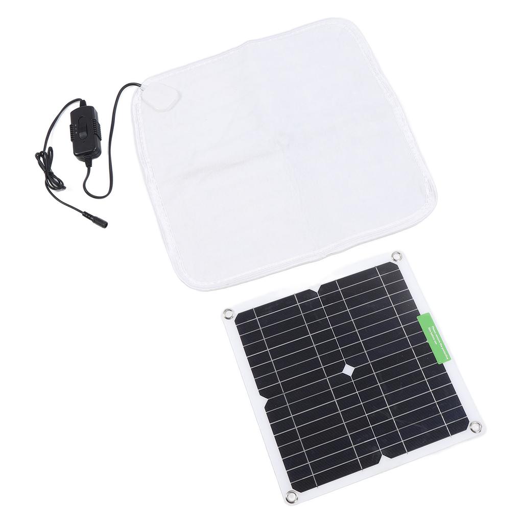 Cat Hting Pad, 12V 50W Fast Solar Powered Pet Hting Pad for Dog with Portable Battery Case and Brthable Soft Mat for Outdoor/Car/Camping, Warmth