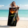 Tractor Sunset beach towel,quick drying absorbent beach towel,outdoor sports swimming beach towel,Soft and comfortable