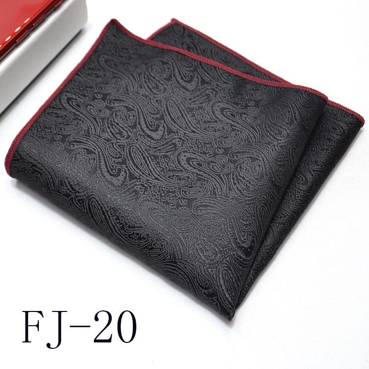 Мужской карманный платок Корейская версия Цветок кешью Маленький квадратный Костюмный носовой платок Универсальный наряд 24*24 см