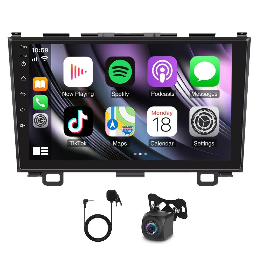 Applicable for Honda CR-V 2007 - 2011 Android 14 in-car navigation, 9-inch fit for Carplay+ Android auto/4+64G+AHD camera +