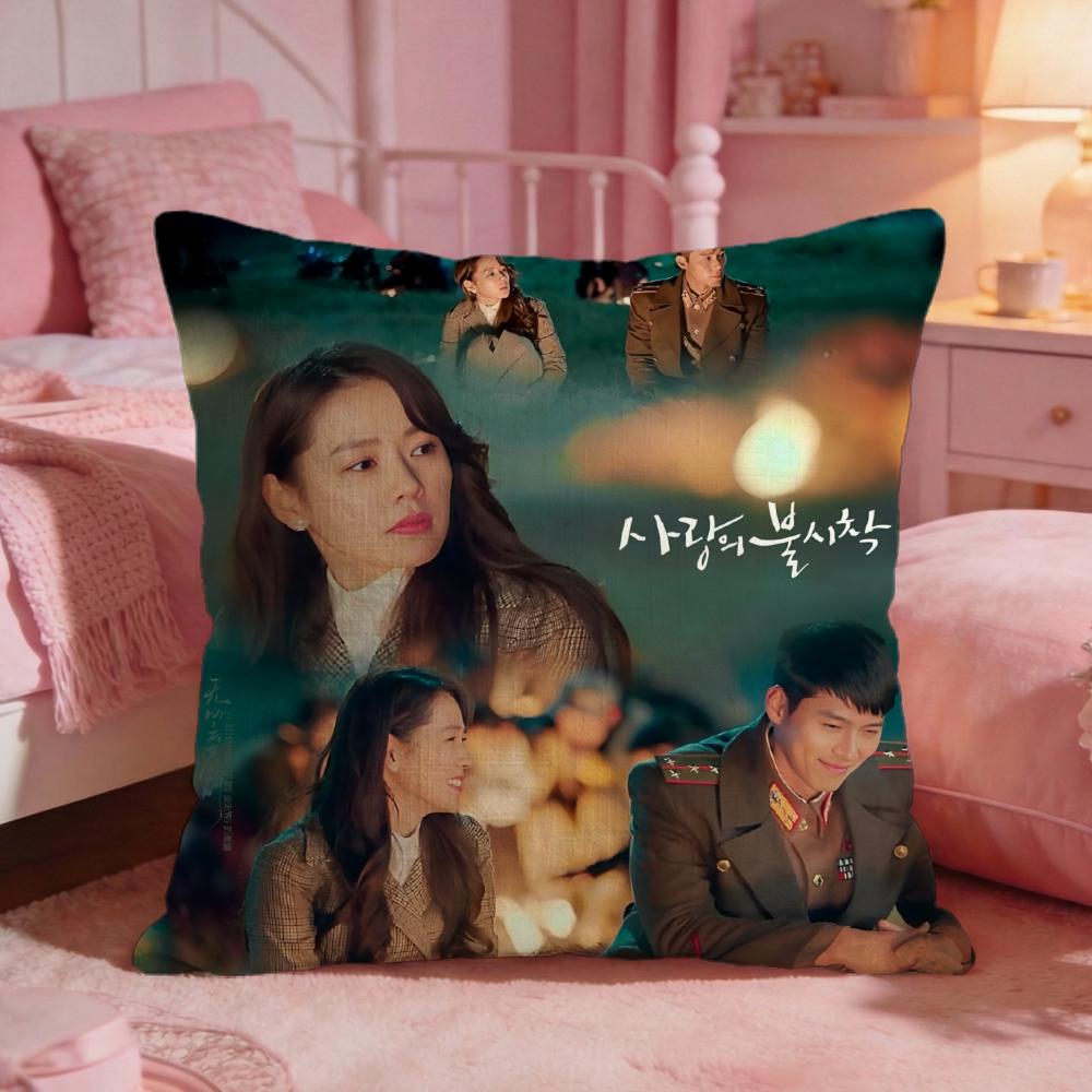CCrash Landing On You Cushion Cover Premium Comfort Reversible Pillow Cove Two In One Design For Any Room  Car Interior