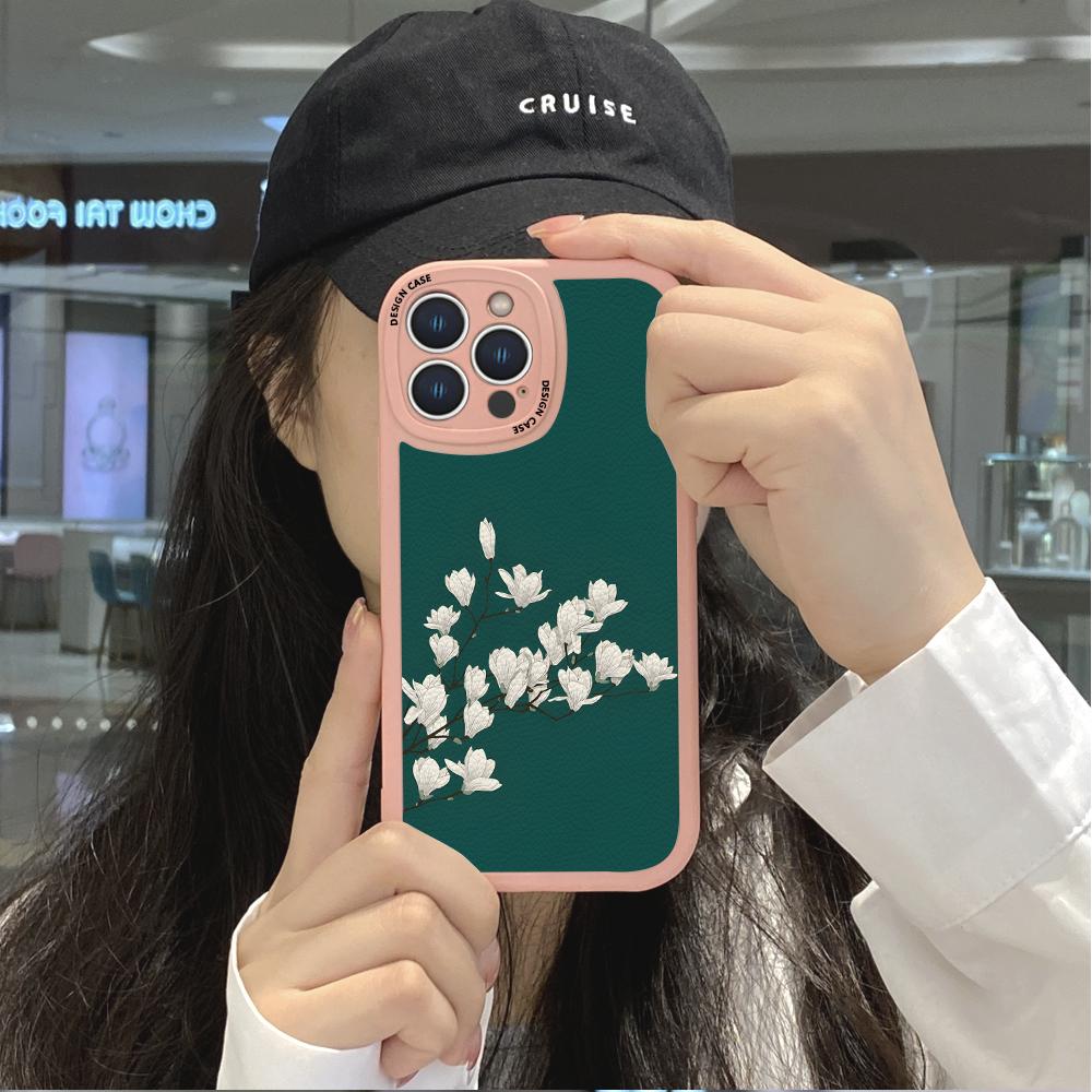 Тонкий чехол для телефона с рисунком цветов тюльпанов из мягкого силикона и искусственной кожи для Samsung Xiaomi Poco Redmi