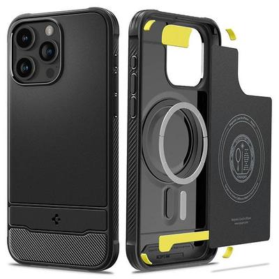 Etui Do Iphone 15 Pro Max Spigen Rugged Armor Magsafe Czarne