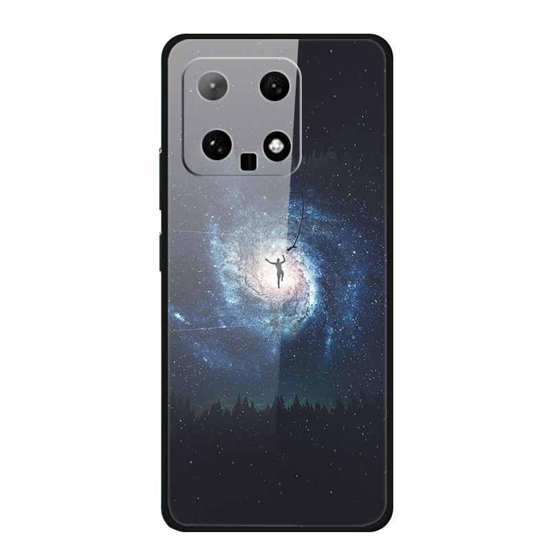 Чехол для телефона Xiaomi 14: Дизайн с разноцветными бабочками, Закаленное стекло, Креативный стиль, Хит продаж