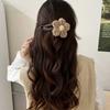 Women Hair Clip Hand-Woven Knitting Flower Decor Hair Pin with Soft Yarn Multi-Purpose Hairpin Hair Accessories