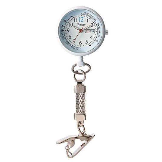 Детские часы с короткой цепочкой с датой и днем недели, перевернутый циферблат, часы для медсестер, товары для медсестер, медицинская помощь, шкала для измерения пульса, светящаяся белая