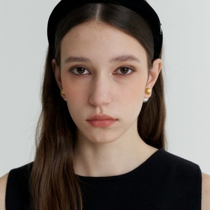 LOVE ME MONSTER Основная бархатная повязка на голову с подкладкой M (L233MHA030)