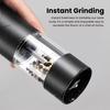 1/2 шт. Электрическая мельница для специй Прозрачная Видимая Светодиодная Регулируемая Ручная USB Перезаряжаемая Беспроводная Автоматическая Мельница для Соли Перца Приправ